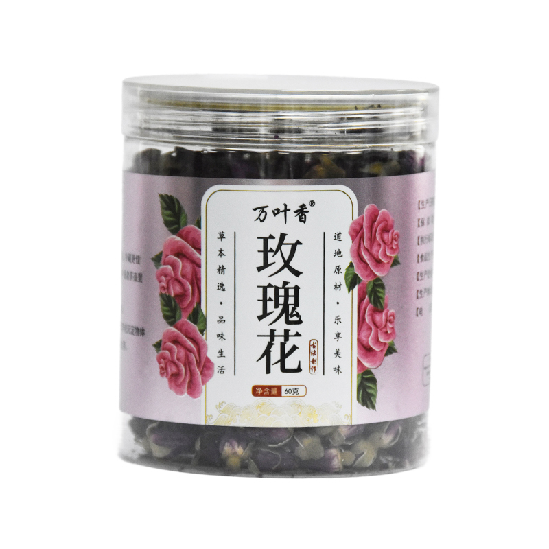 How does the processing method of rose-scented tea affect its color stability?